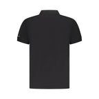 Black Cotton Men Polo