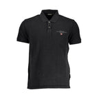 Nero Cotton Men Polo Shirt