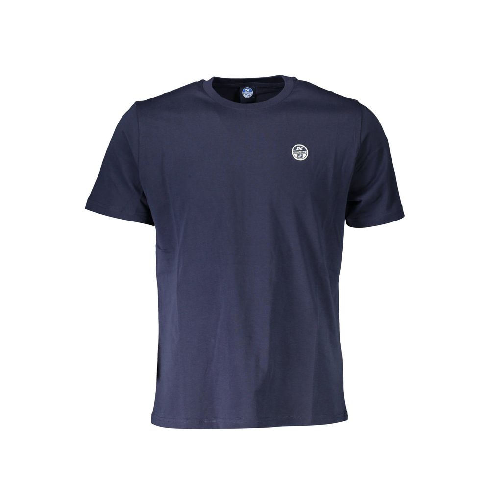 Blue Cotton Mens T-Shirt