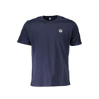Blue Cotton Mens T-Shirt