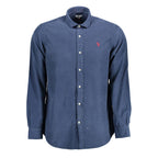 Blu Cotton Men Shirt