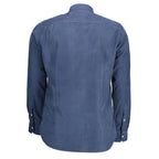 Blu Cotton Men Shirt