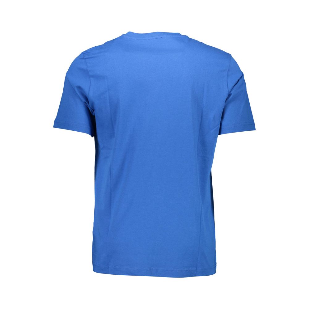 Blu Cotton Men T-Shirt