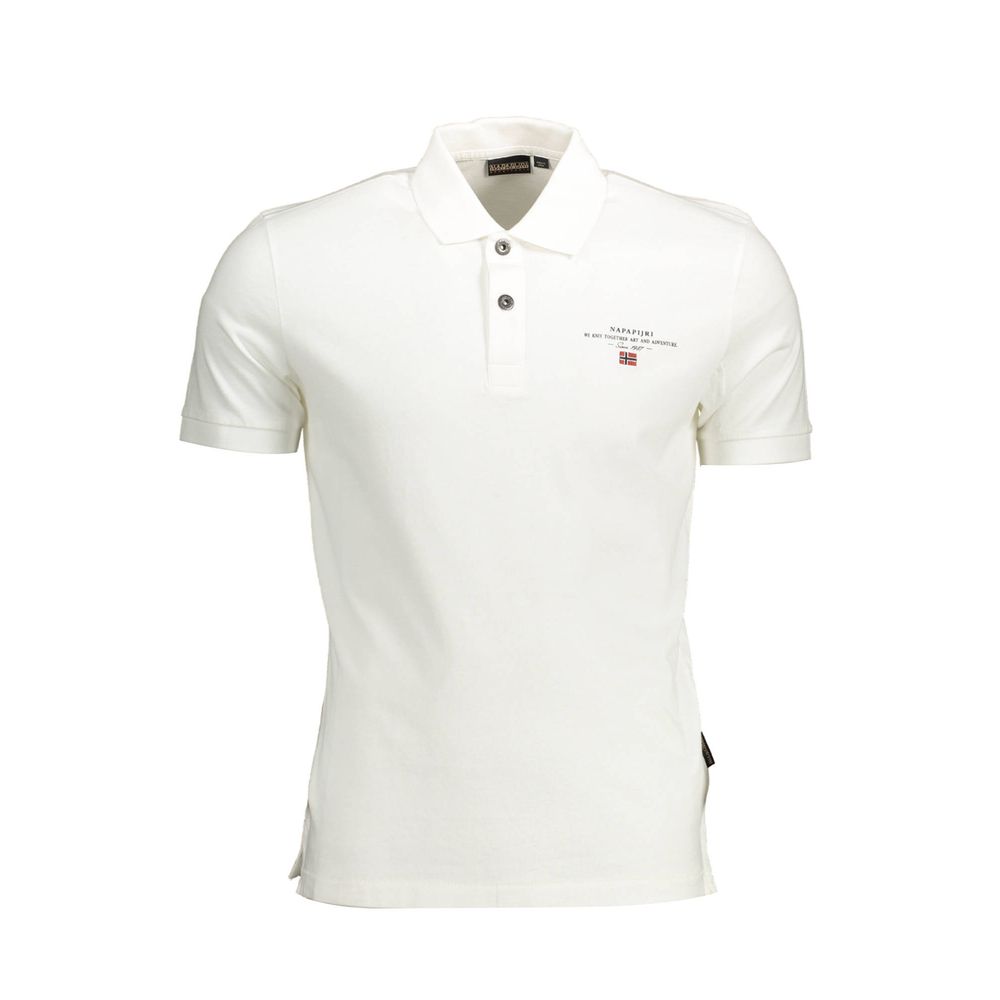 White Cotton Men's Polo Shirt