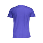 Blue Cotton Men's T-Shirt
