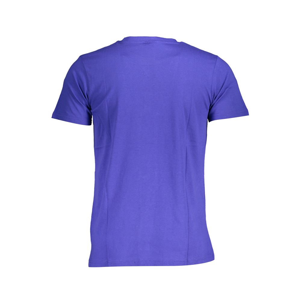 Blue Cotton Men's T-Shirt