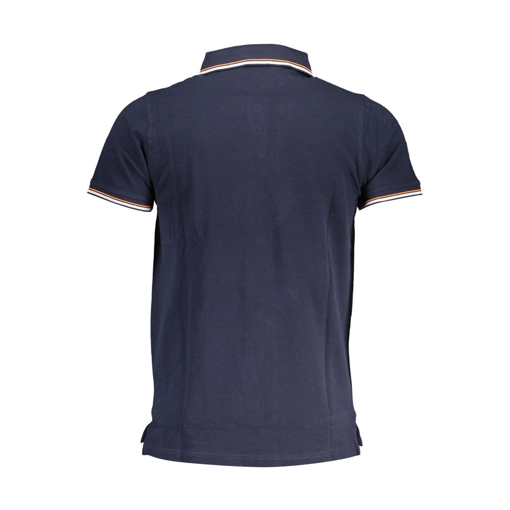 Navy Cotton Men Polo