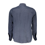 Blu Linen Men Shirt