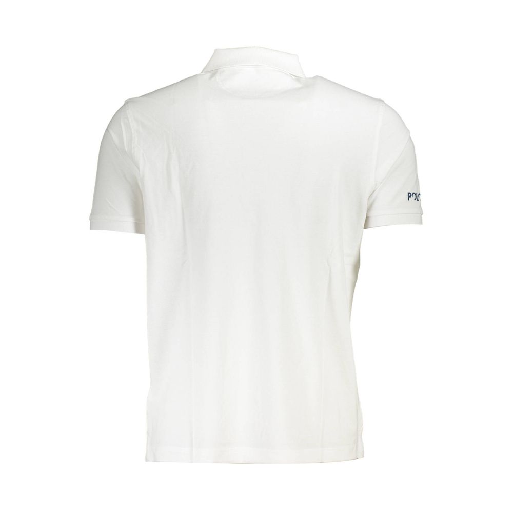 White Cotton Men's Polo Shirt