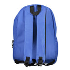 Blue Polyester Men Backpack