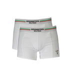 White Cotton Men's Boxer Briefs