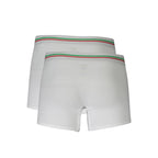 White Cotton Men's Boxer Briefs