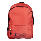 Rosso Polyester Men Backpack