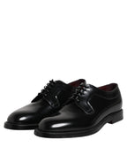 Black Leather Lace Up Derby Dress Formal Shoes