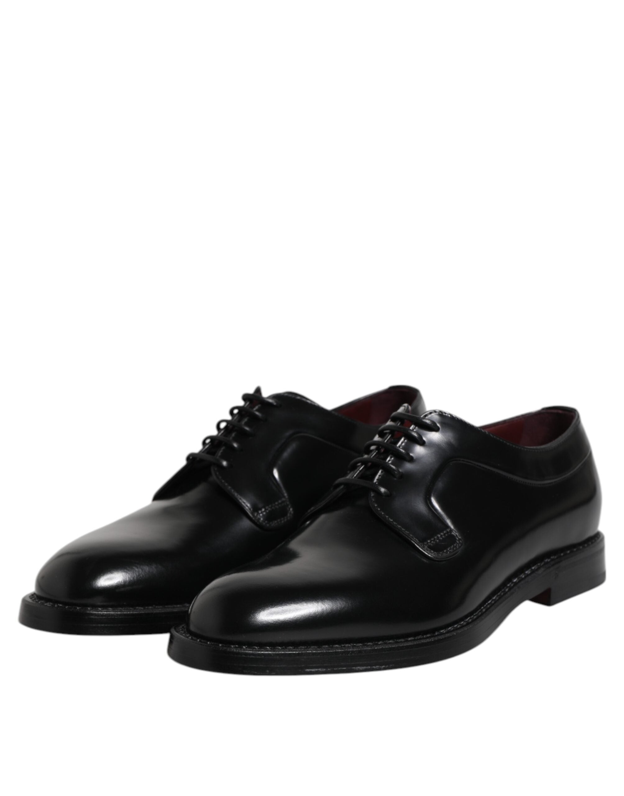 Black Leather Lace Up Derby Dress Formal Shoes
