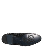 Black Suede Strass Derby Formal Shoes
