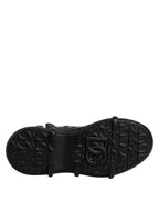 Black Leather Casual Mens Ankle Boots Shoes