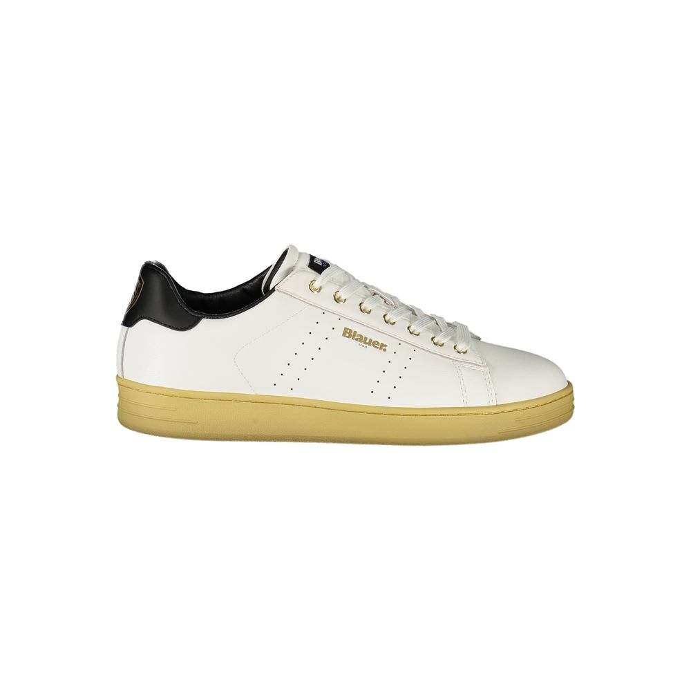 Bianco Poliuretano Men Sneaker