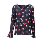 Blue Viscosa Women Sweater