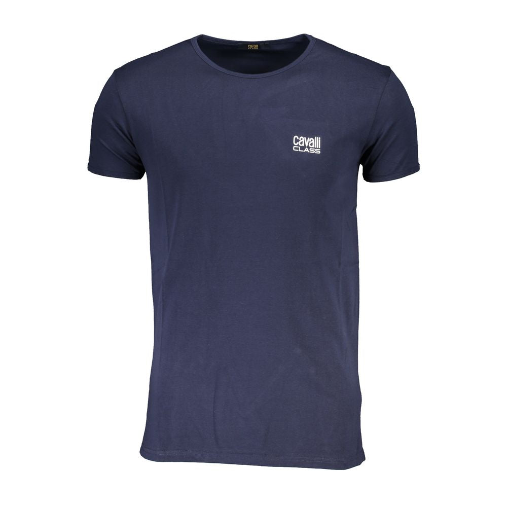 Blue Cotton Men's T-Shirt