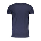 Blue Cotton Men's T-Shirt