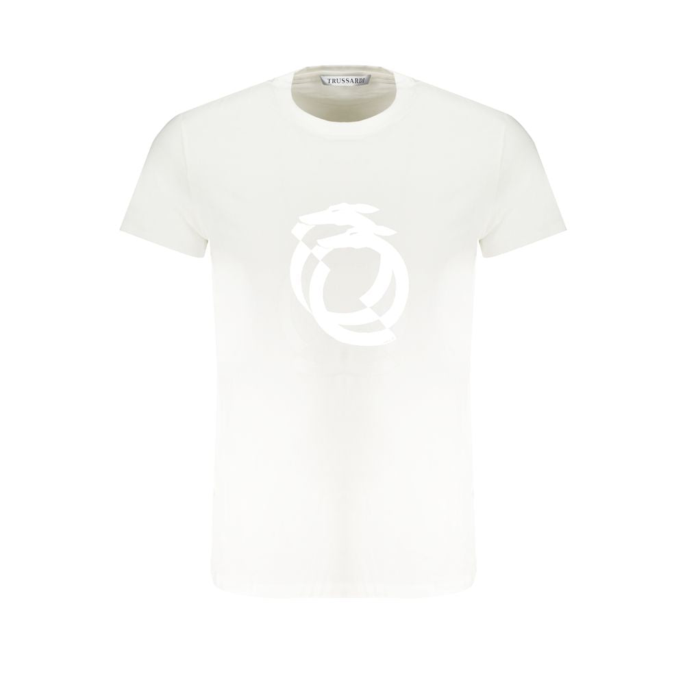 White Cotton Men's T-Shirt