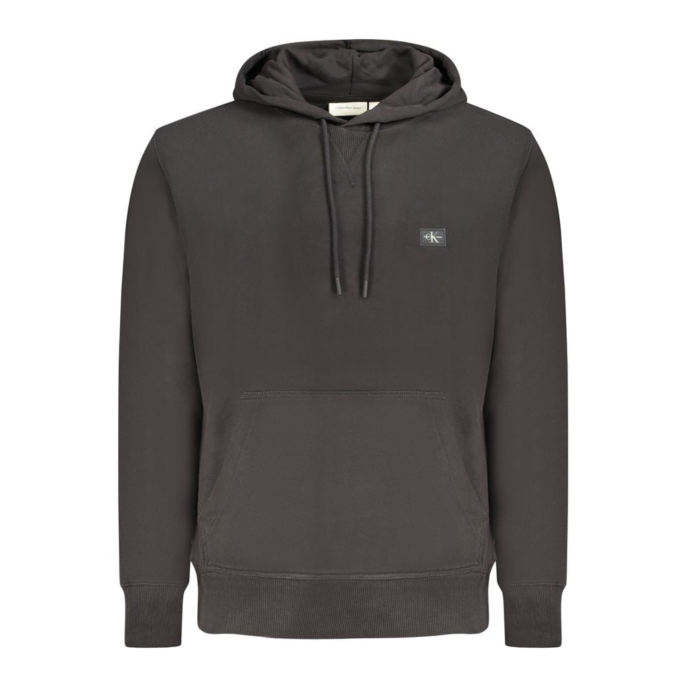 Black Cotton Men's Hoodie