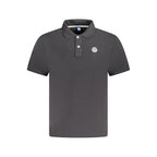 Black Cotton Mens Polo Shirt
