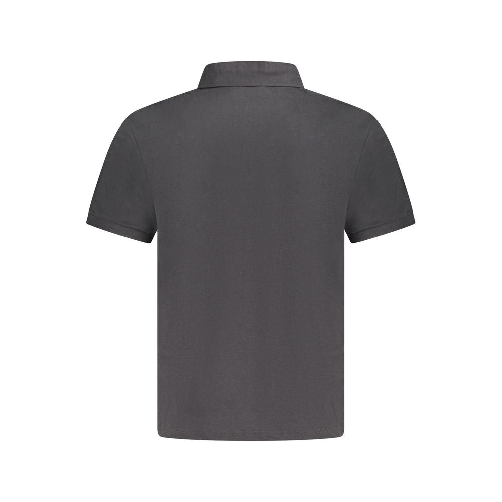 Black Cotton Mens Polo Shirt
