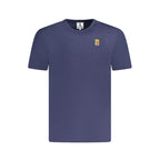 Blue Cotton Men's T-Shirt