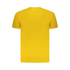 Yellow Cotton Men T-Shirt