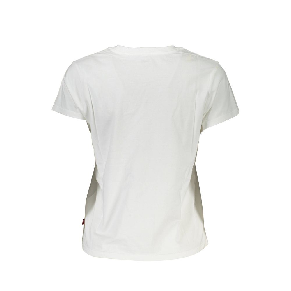 White Cotton Women's T-Shirt
