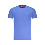 Blue Cotton Men T-Shirt