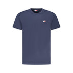 Blue Cotton Men's T-Shirt