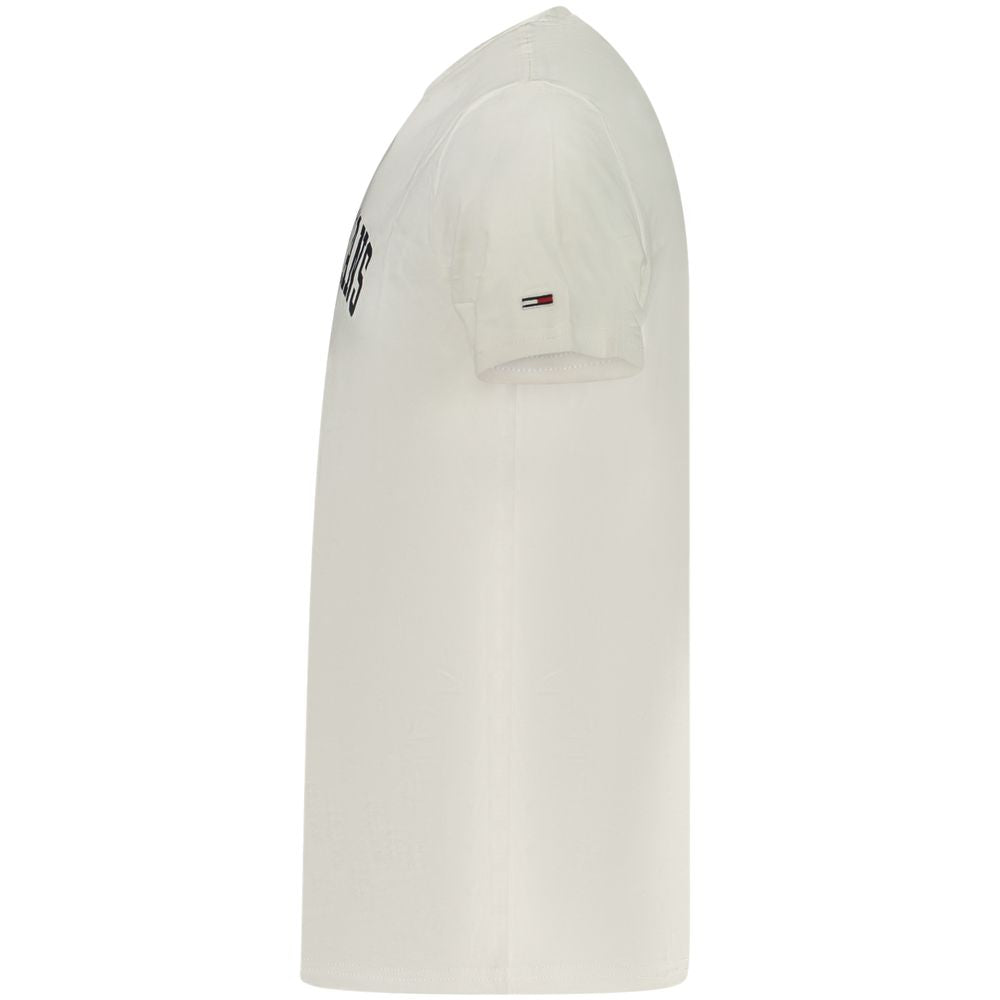 White Cotton Men's T-Shirt