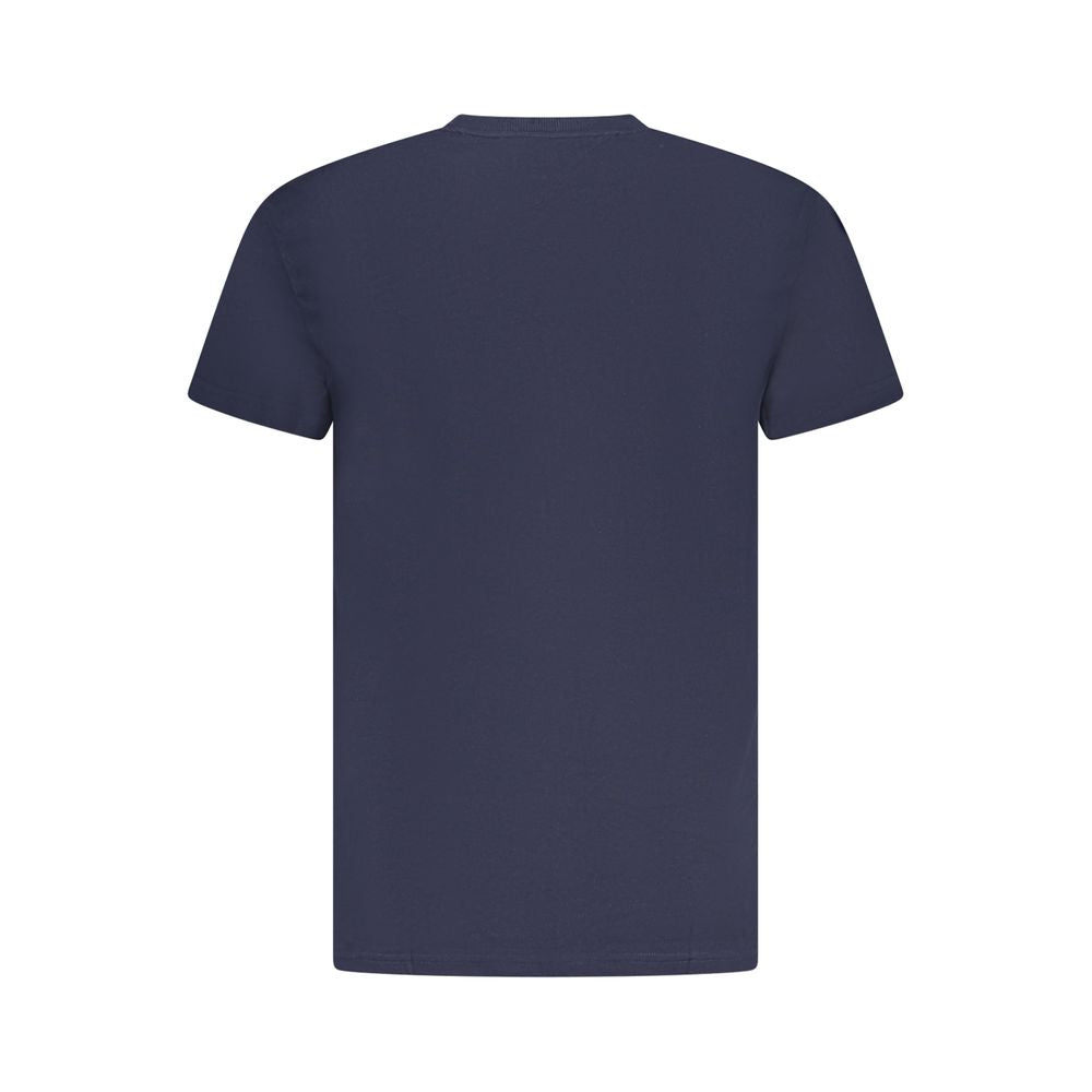 Blue Cotton Men's T-Shirt