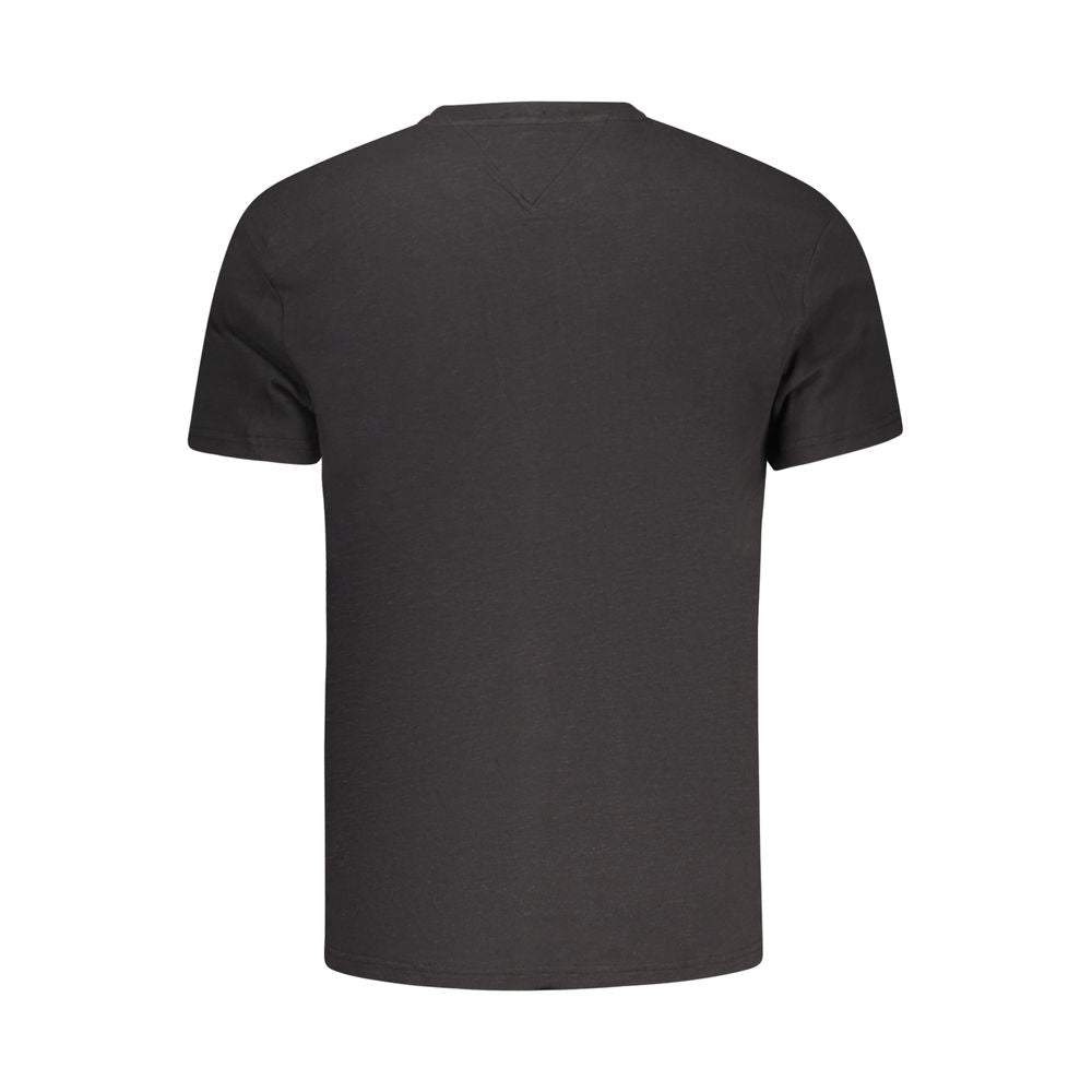 Black Cotton Men's T-Shirt
