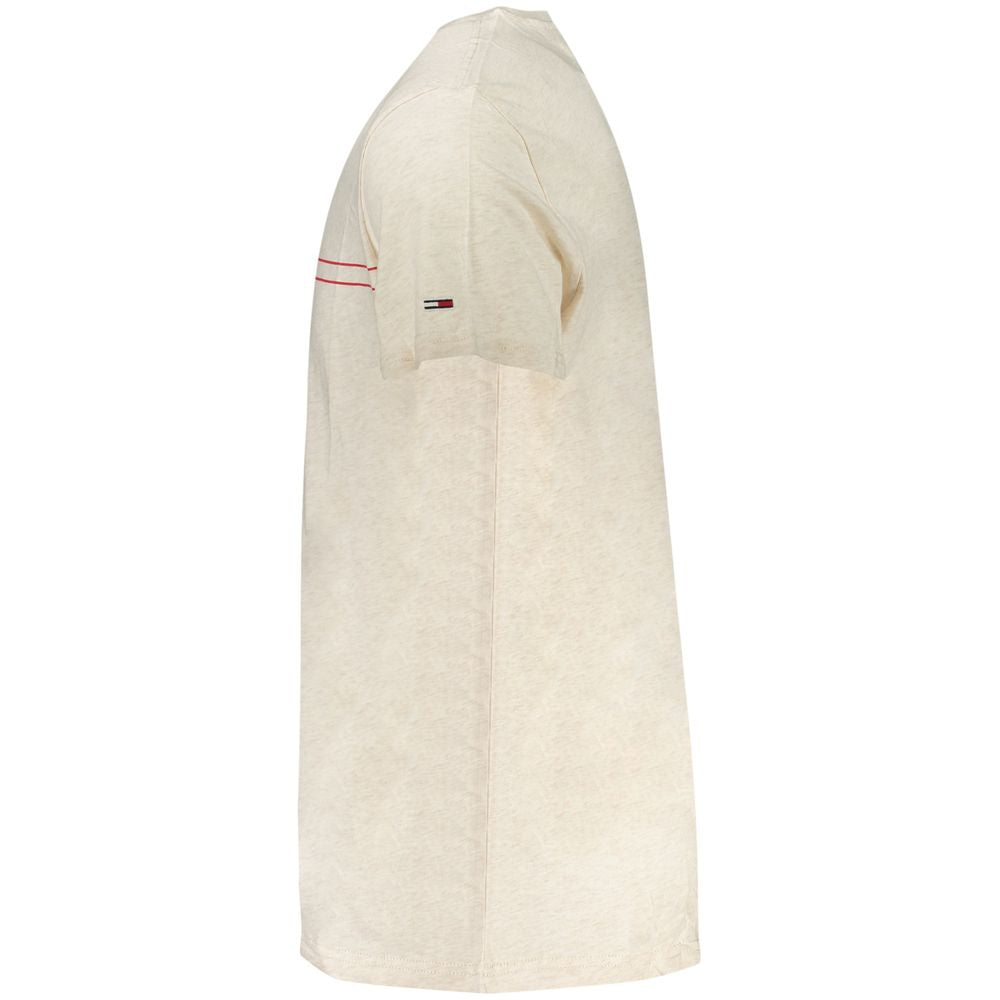 Beige Cotton Men's T-Shirt