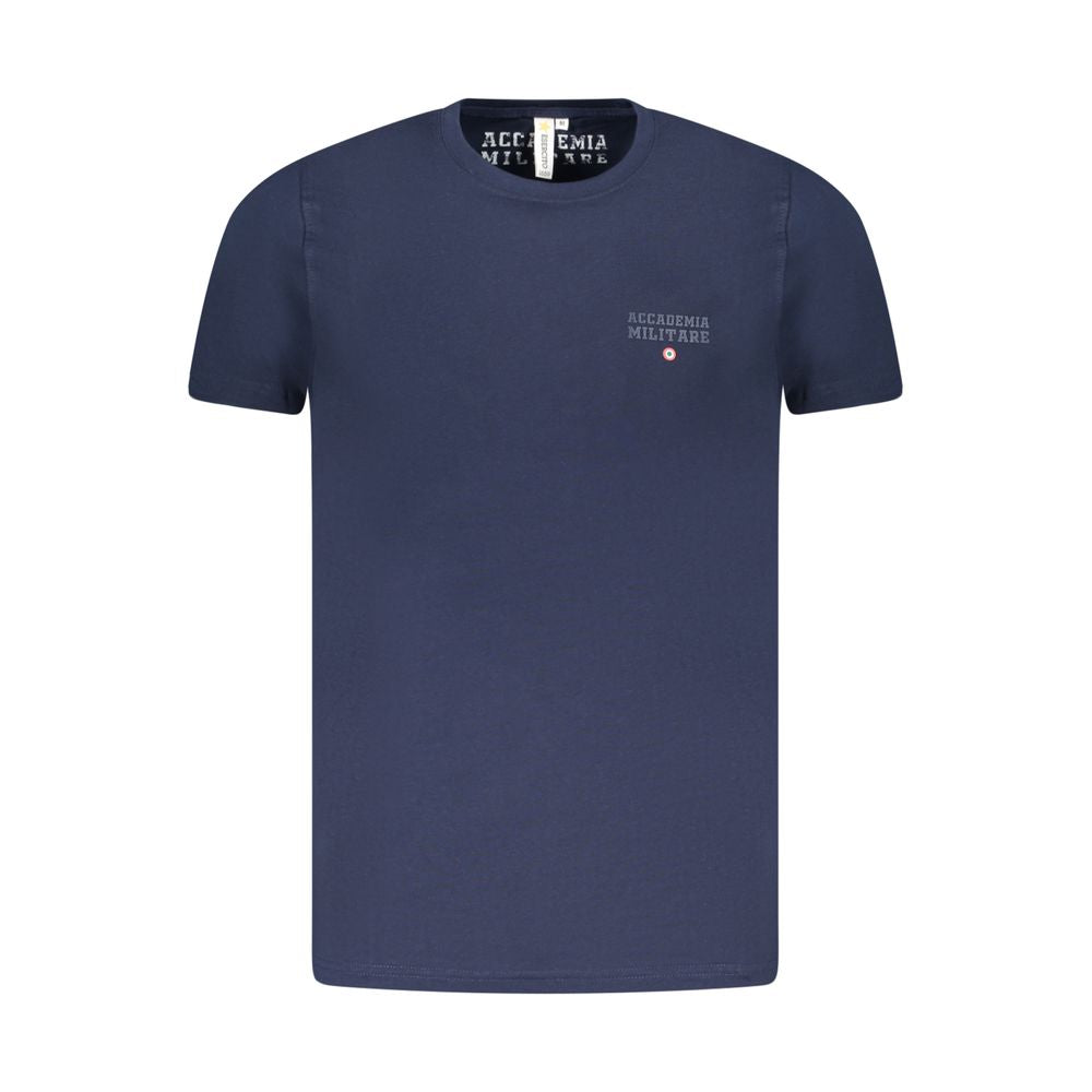 Blue Cotton Men's T-Shirt