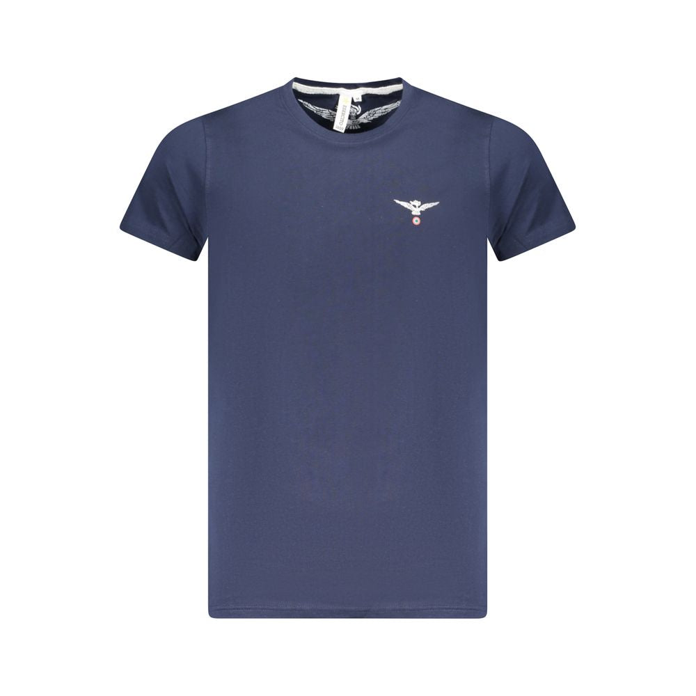 Blu Cotton Men T-Shirt