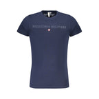 Blu Cotton Men T-Shirt