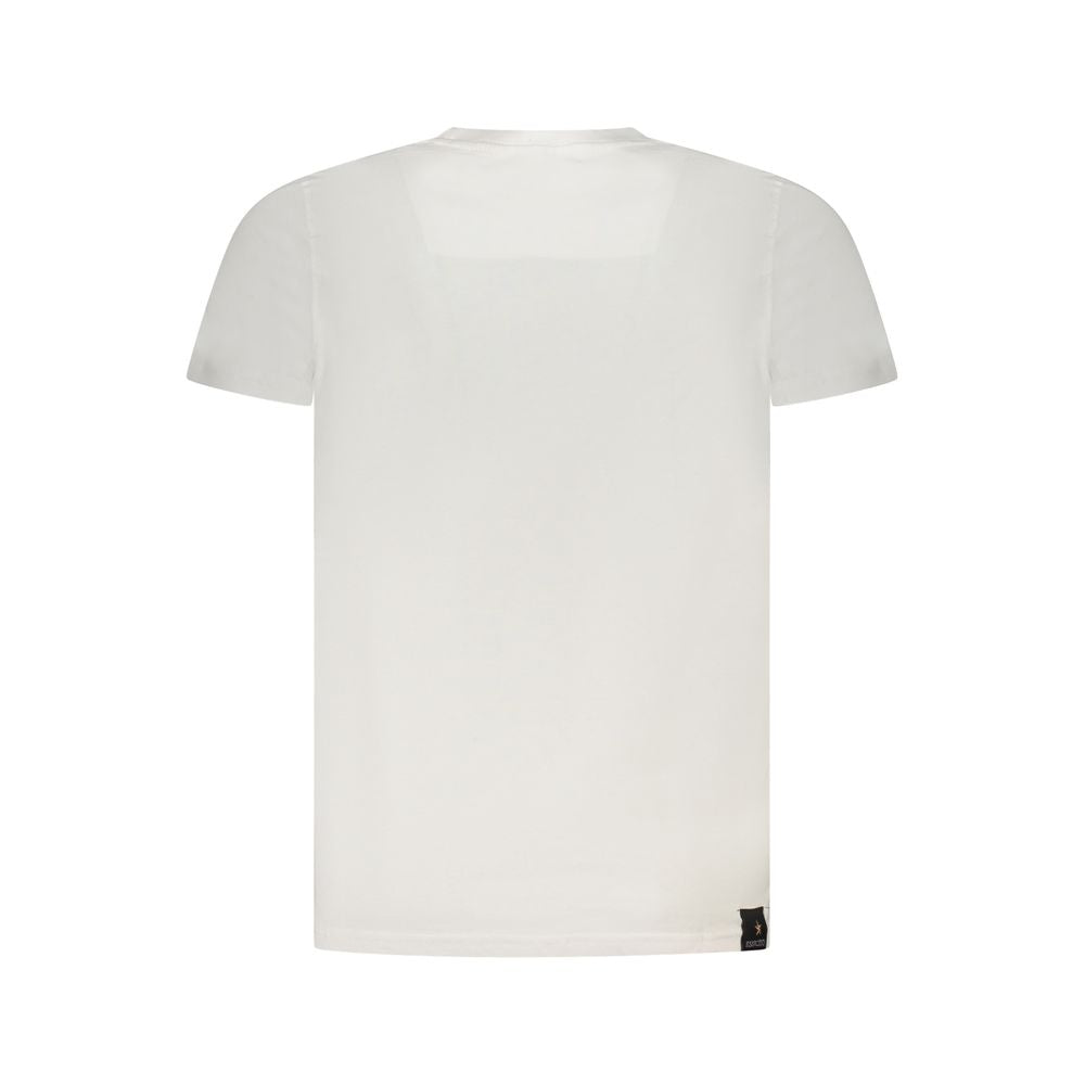 White Cotton Men's T-Shirt