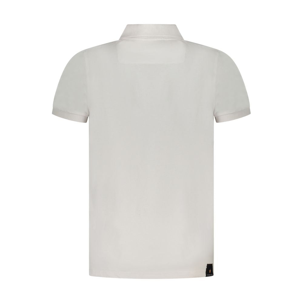 Bianco Cotton Male Polo Shirt