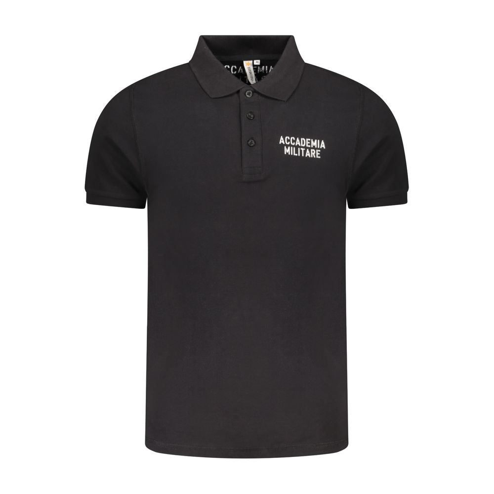 Black Cotton Men's Polo Shirt
