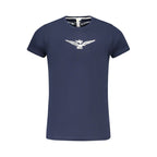 Blue Cotton Men's T-Shirt