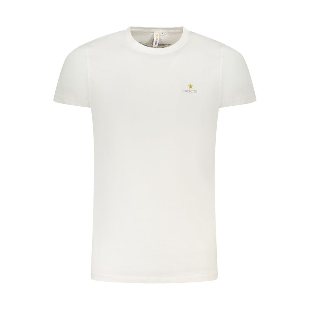 White Cotton Men's T-Shirt