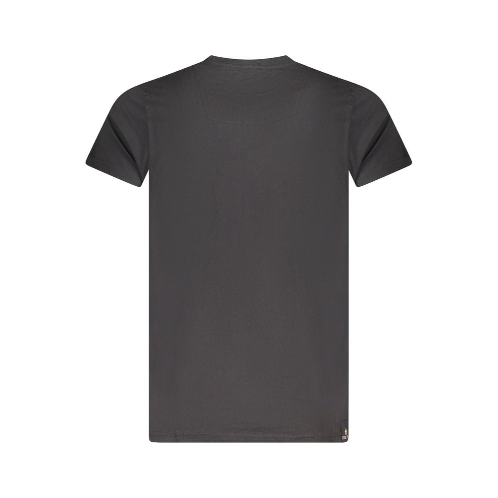 Black Cotton Men's T-Shirt