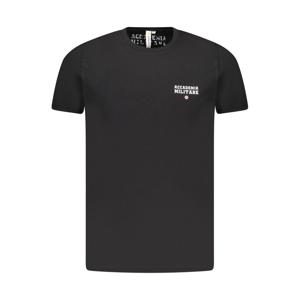 Black Cotton Men's T-Shirt
