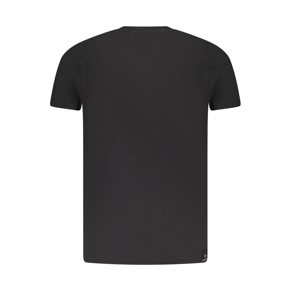 Black Cotton Men's T-Shirt
