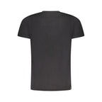 Black Cotton Men T-Shirt